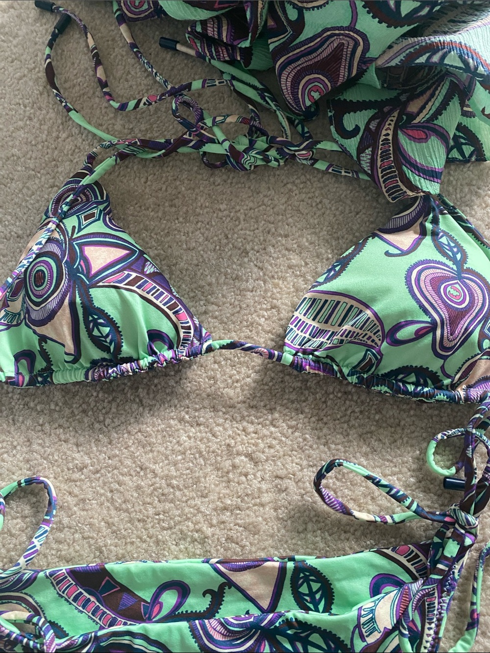 ALC bikini , sarong and 2carry bags size XS - Picture 8 of 9